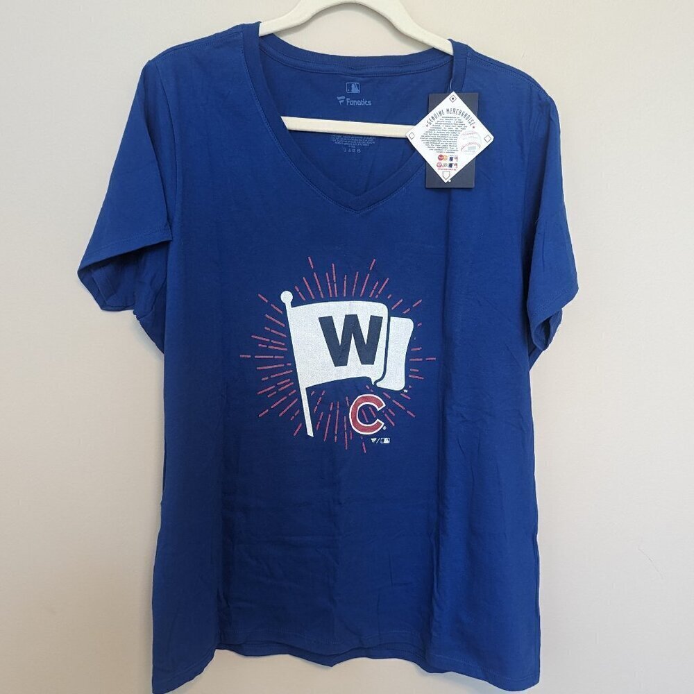Chicago Cubs women's t-shirt NWT Fanatics 2XL baseball tee